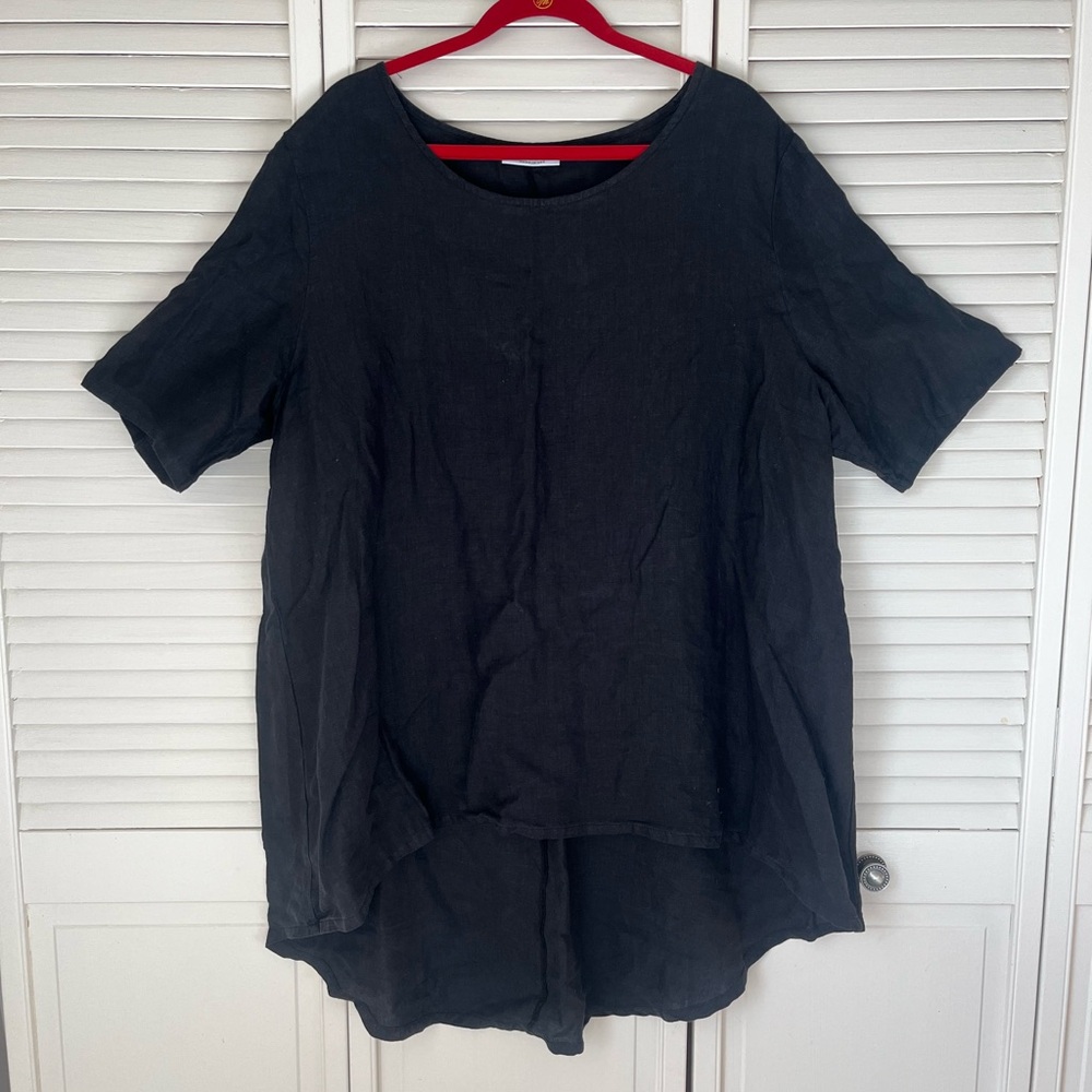 Bryn Walker Women’s Hi Low Linen Tunic Size XL
